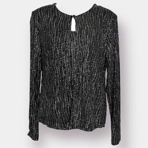 Elegant Evening Tank Cardigan 2 piece Set Black Silver Size L  Connected Apparel